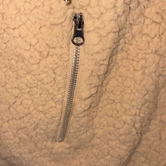 C&C California Sherpa jacket coat / faux fur lining tan / white lining Size M - Picture 6 of 14